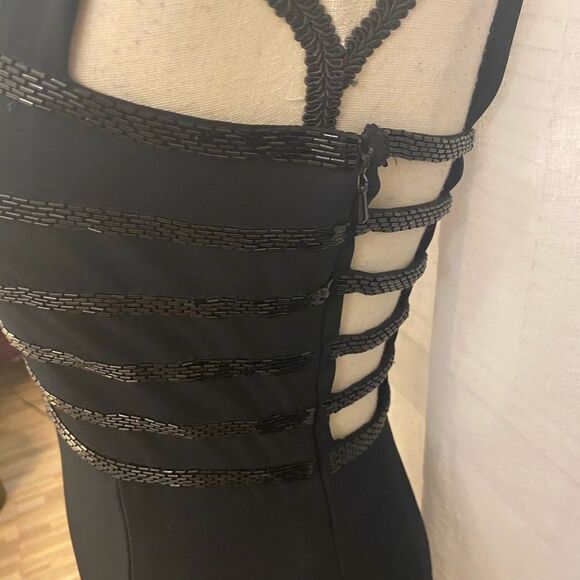 Niteline della roufogali black dress, size 6 - Picture 4 of 12